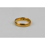 A 22ct gold wedding band, size P½, 4.4g.