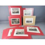 A group of military related prints, hand tinted. (11)
