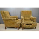 Two Howard style armchairs.