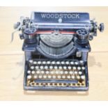 A Woodstock vintage typewriter.