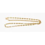 A 9ct gold chain link necklace, 15.2g.