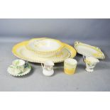 A group of Art Deco Burleigh table ware, including cup and saucer in the Bluebell pattern no.