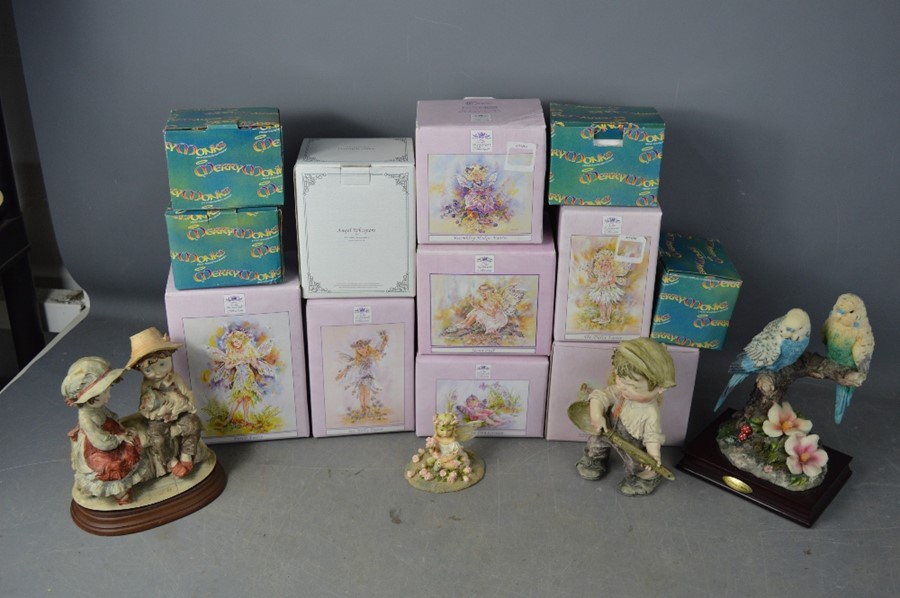 A quantity of the Leonardo Collection Faerie Poppets, boxed, Merry Monks, and other ceramics and