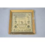 A 19th century sampler.