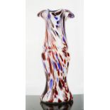 A Murano glass vase, flared rim, 32cm high.