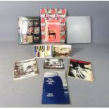 A group of books to include Lindsay Anderson and the Bauhaus, a group of postacards from the Bauhaus