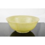 A white Chinese jade bowl, 13cm diameter.