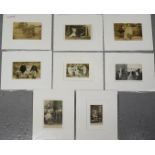 A group of eight photographs and postcards, some depicting bound feet. [Provenance: the McClung