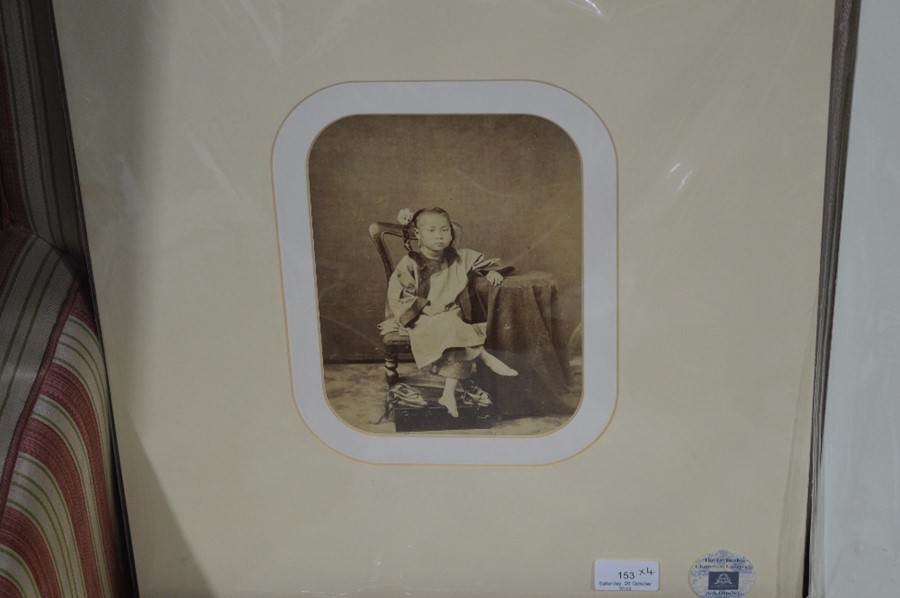 Historic Photographs of Shanghai: an albumen print by W Saunders (1870-80), Foot Binding - Image 2 of 3