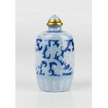 A porcelain Chinese scent bottle.