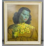 Tretchikoff, 1950 The Chinese Girl, gallery label verso.