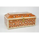 An Indian box, inlaid with bone.