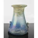 Antiquities: a 4th century Roman iridescent vase 12½cm high.