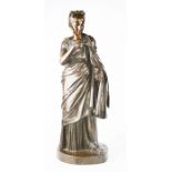 A 19th century bronze by Ferdinand Barbedienne (1810 - 1892), female deity, signed F Barbedienne