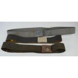 Two German military belts.