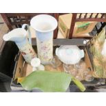 A group of miscellaneous items including Babycham glasses, large jug and vase and other items. (2