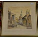 After G. Rees Teesdale, Stamford Scene, watercolour, signed G Rees Teesdale lower right, 29 by 28cm.