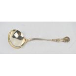 A large silver soup ladle, 8.5toz.