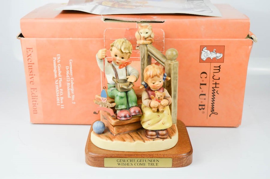 A Goebel figurine, Wishes Come True, boxed.