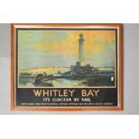 Whitley Bay, a Railway advertising print.