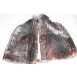 A vintage fur stole.