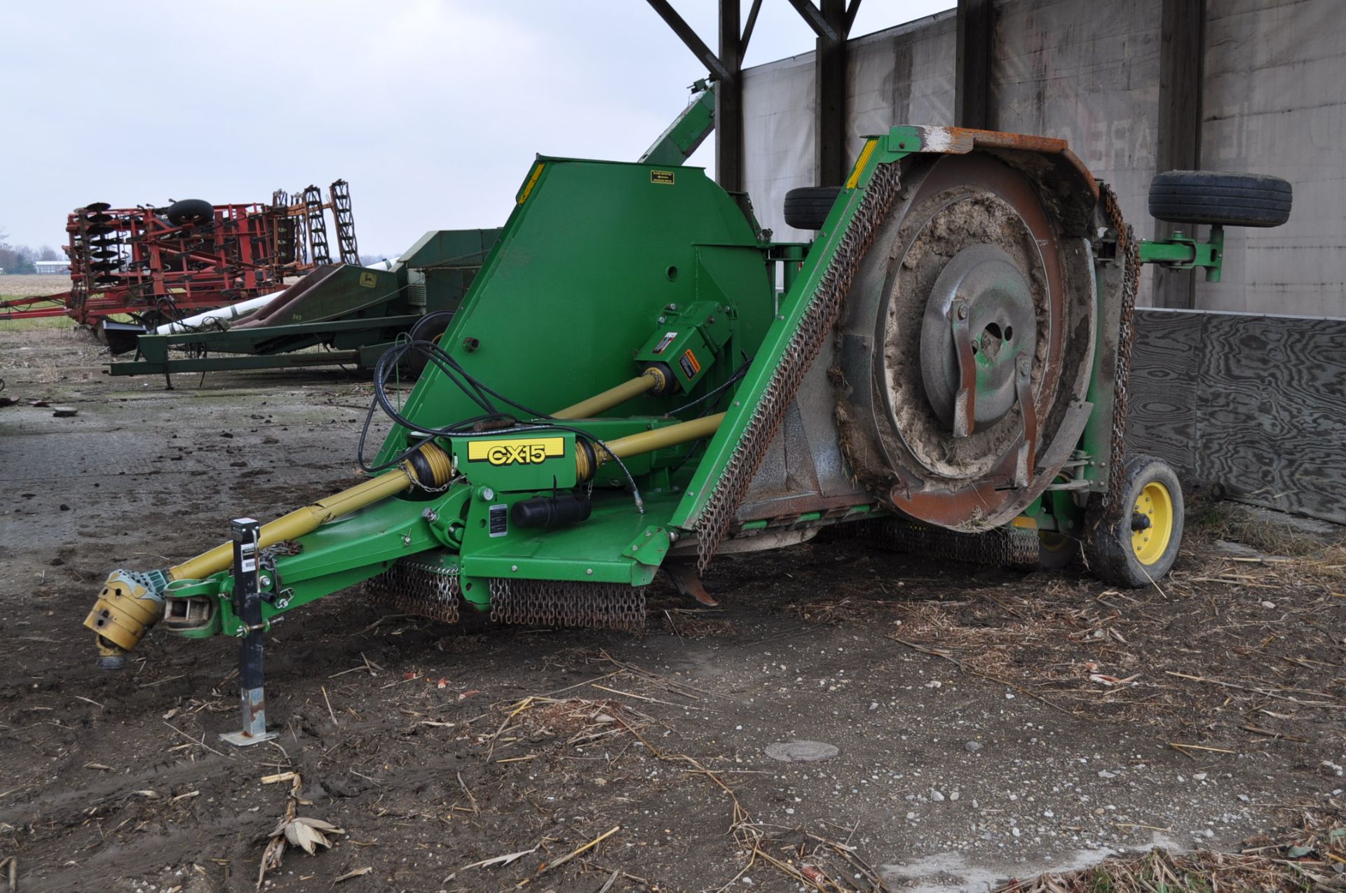 15’ John Deere CX15 rotary mower, 1000 pto, hyd fold, chains - Image 17 of 17