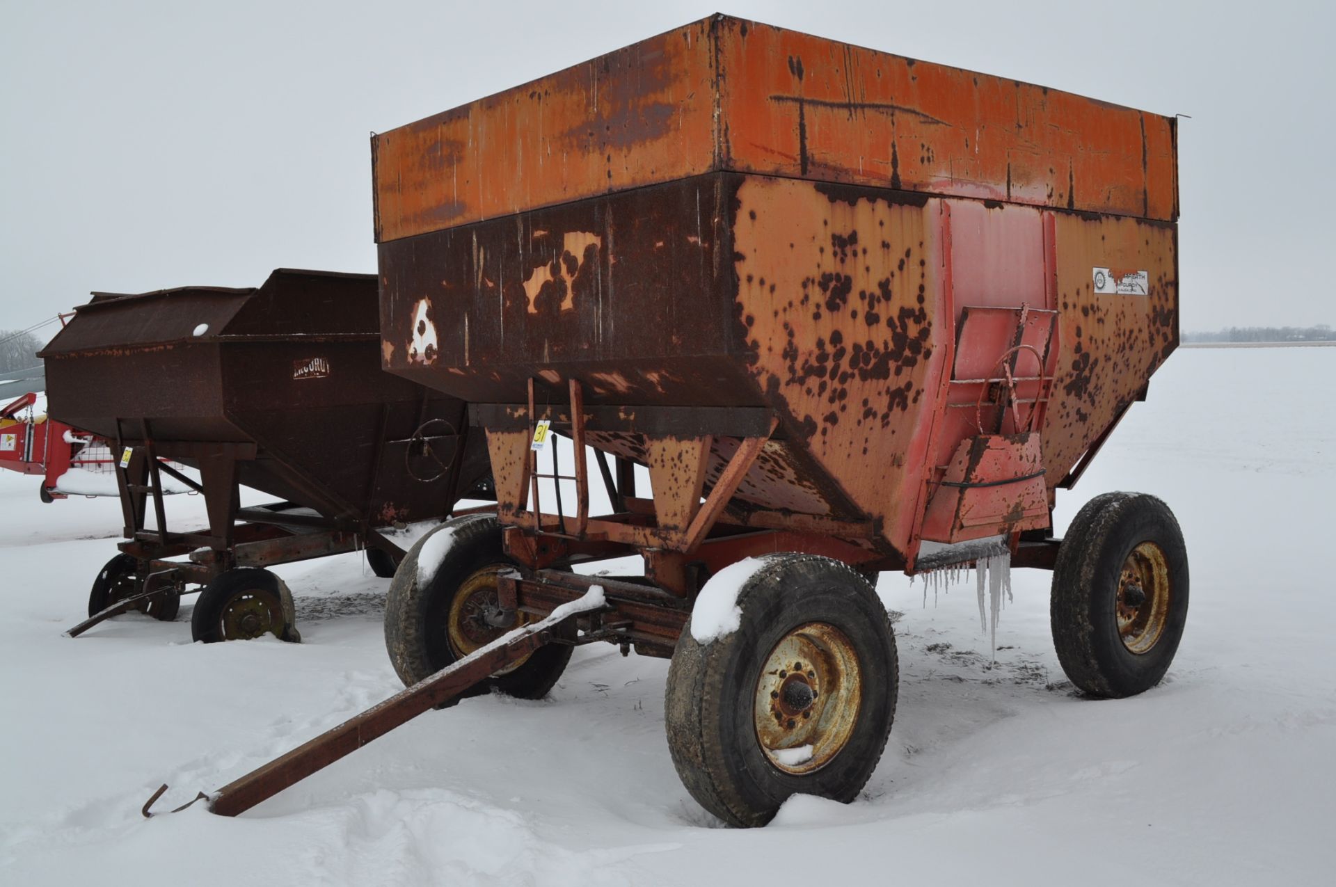 McCurdy 200 bushel gravity bed wagon