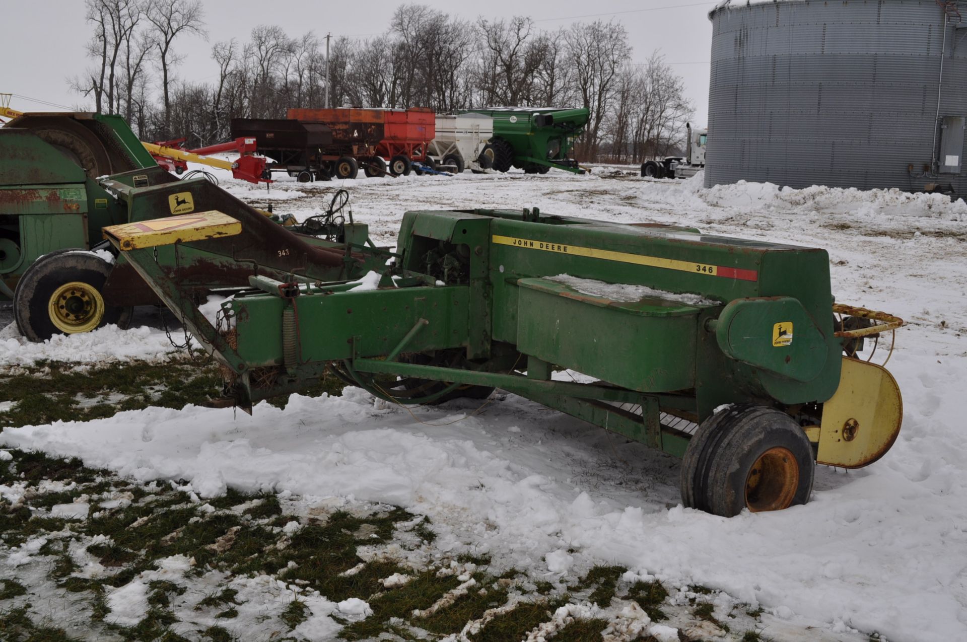 John Deere 346 hay baler, twine tie - Image 4 of 8