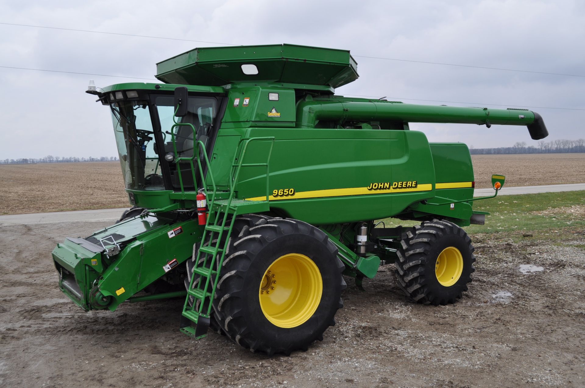 John Deere 9650 combine, 710/70 R 38 duals, 28L-26 rears, 4x4, bin ext, Raven auto steer, Contour - Image 38 of 49