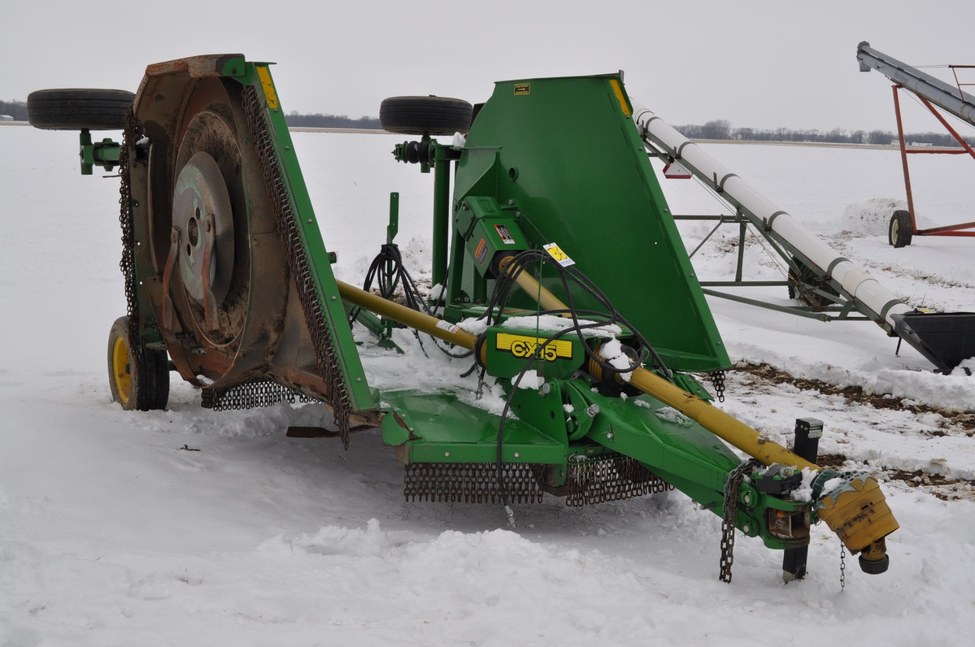 15’ John Deere CX15 rotary mower, 1000 pto, hyd fold, chains - Image 6 of 17