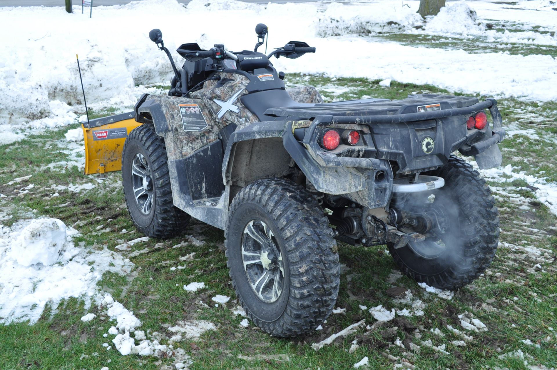 2013 Can-am Outlander 1000 X MR ATV, elec winch Model 5KDF, sells with snow plow, AT 30 x 10 R 14 - Image 3 of 19