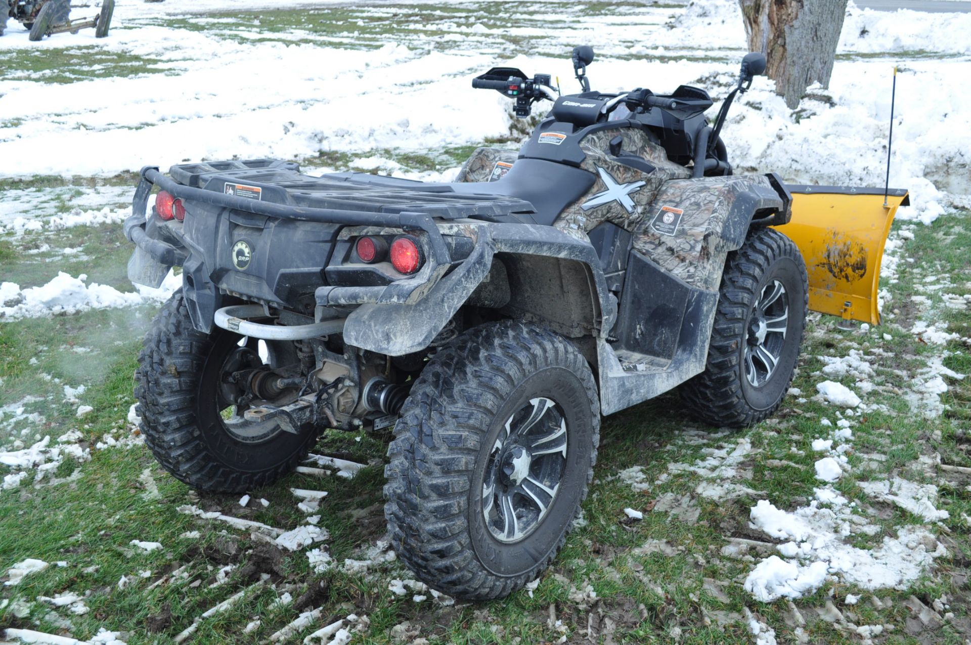 2013 Can-am Outlander 1000 X MR ATV, elec winch Model 5KDF, sells with snow plow, AT 30 x 10 R 14 - Image 4 of 19