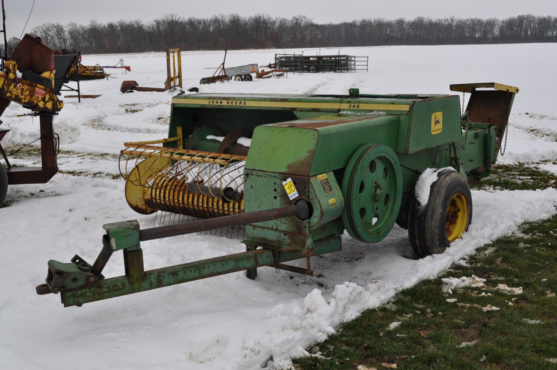 John Deere 346 hay baler, twine tie - Image 2 of 8