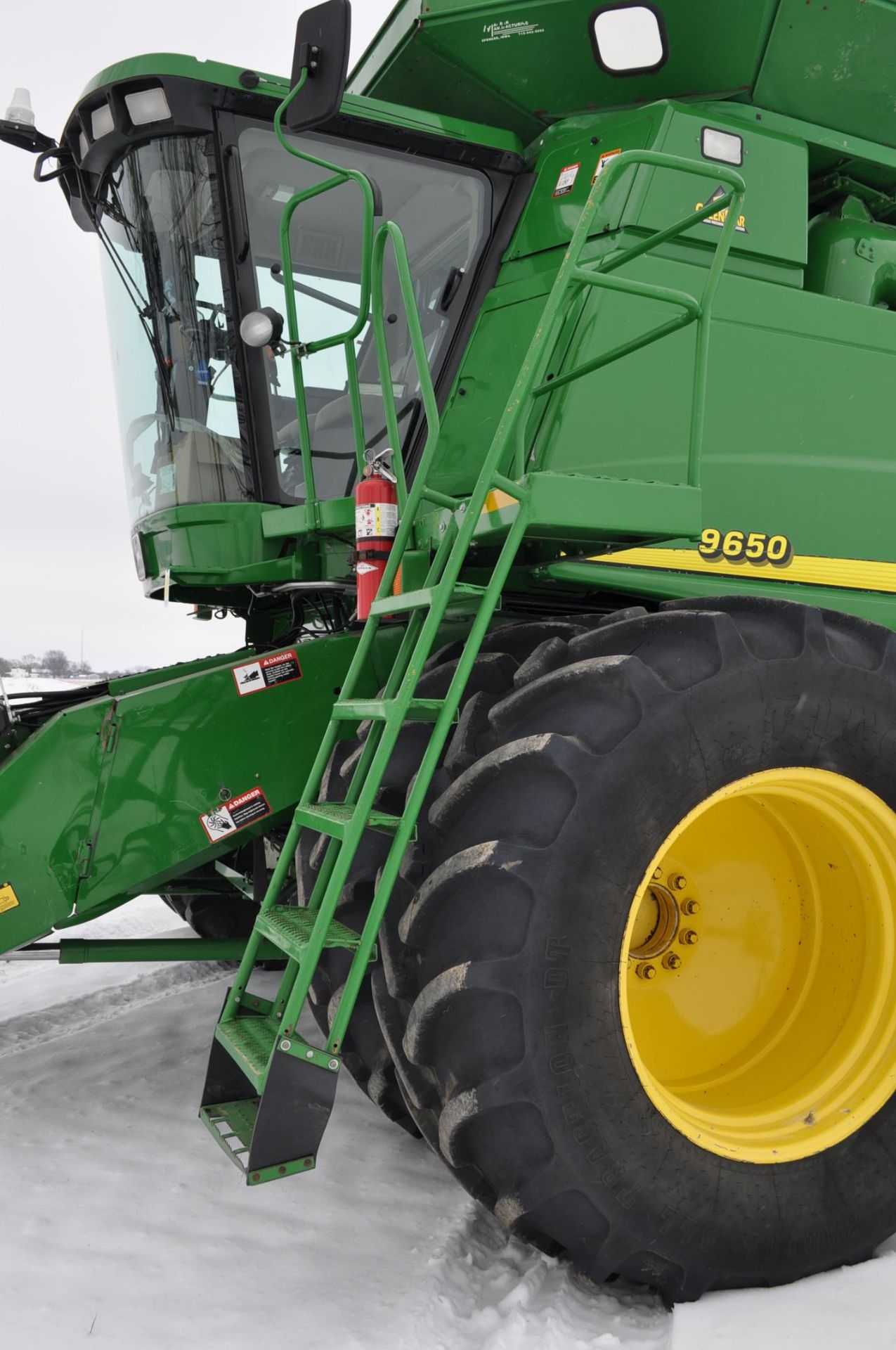 John Deere 9650 combine, 710/70 R 38 duals, 28L-26 rears, 4x4, bin ext, Raven auto steer, Contour - Image 8 of 49