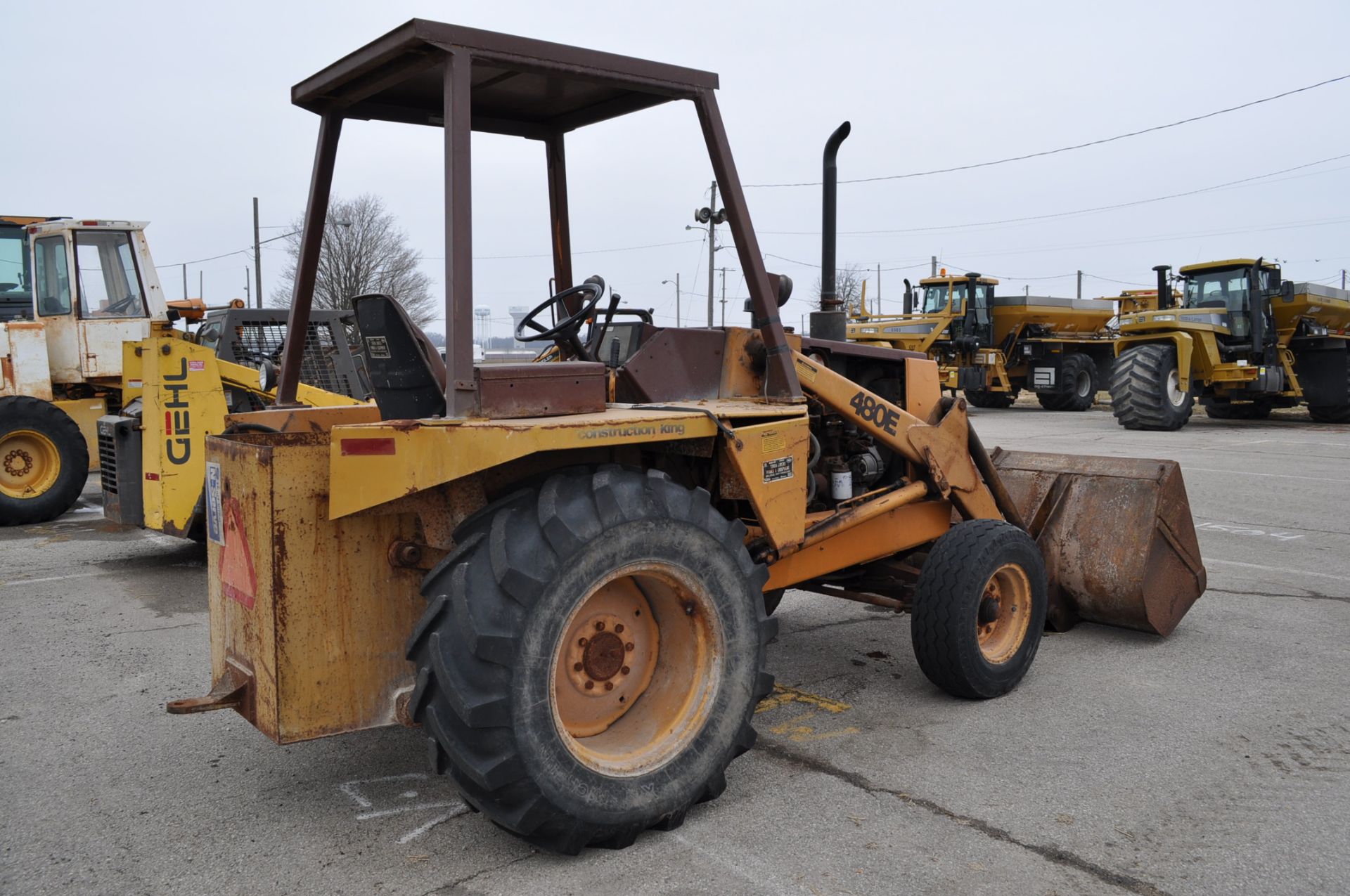 Case 480E Construction King loader tractor, diesel, ROPS, 7½’ bucket, SN JJG0001523 - Image 3 of 11