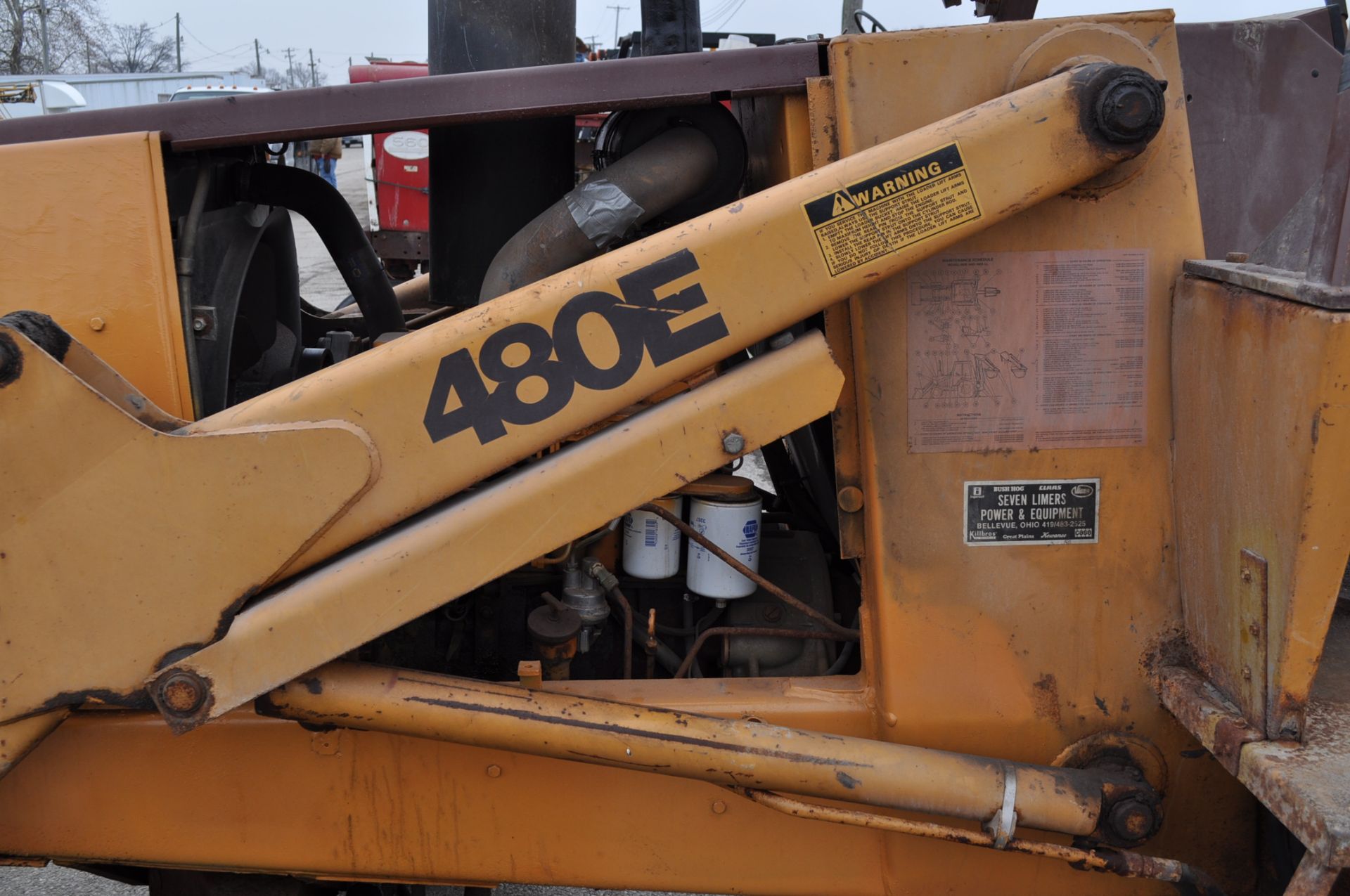 Case 480E Construction King loader tractor, diesel, ROPS, 7½’ bucket, SN JJG0001523 - Image 6 of 11