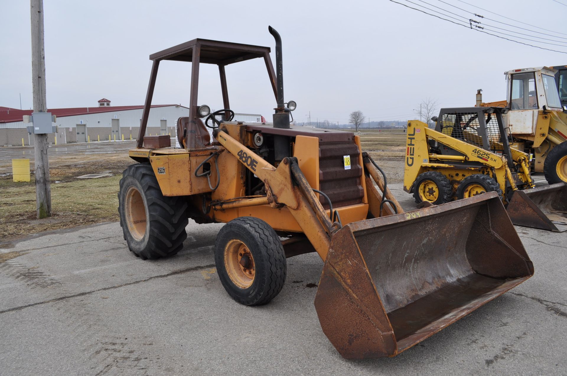 Case 480E Construction King loader tractor, diesel, ROPS, 7½’ bucket, SN JJG0001523 - Image 4 of 11
