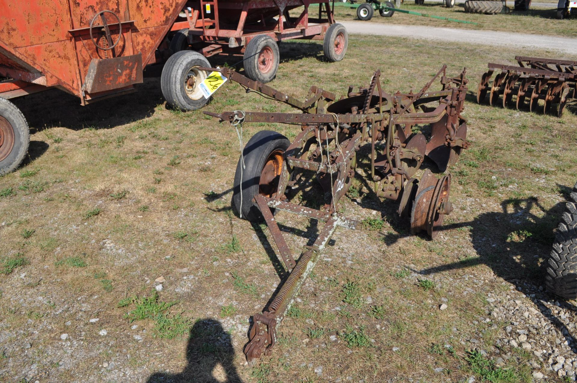 3 btm antique plow, rope trip, for parts only