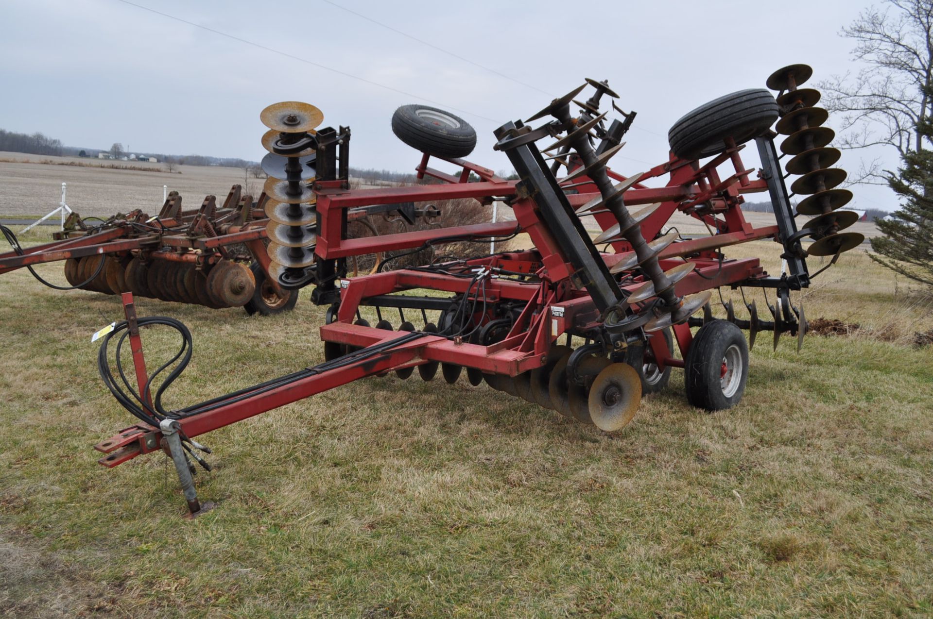 20’ Case International 496 disc harrow, 7 ½” spacing, rock flex, rear hitch, SN JAG0157188