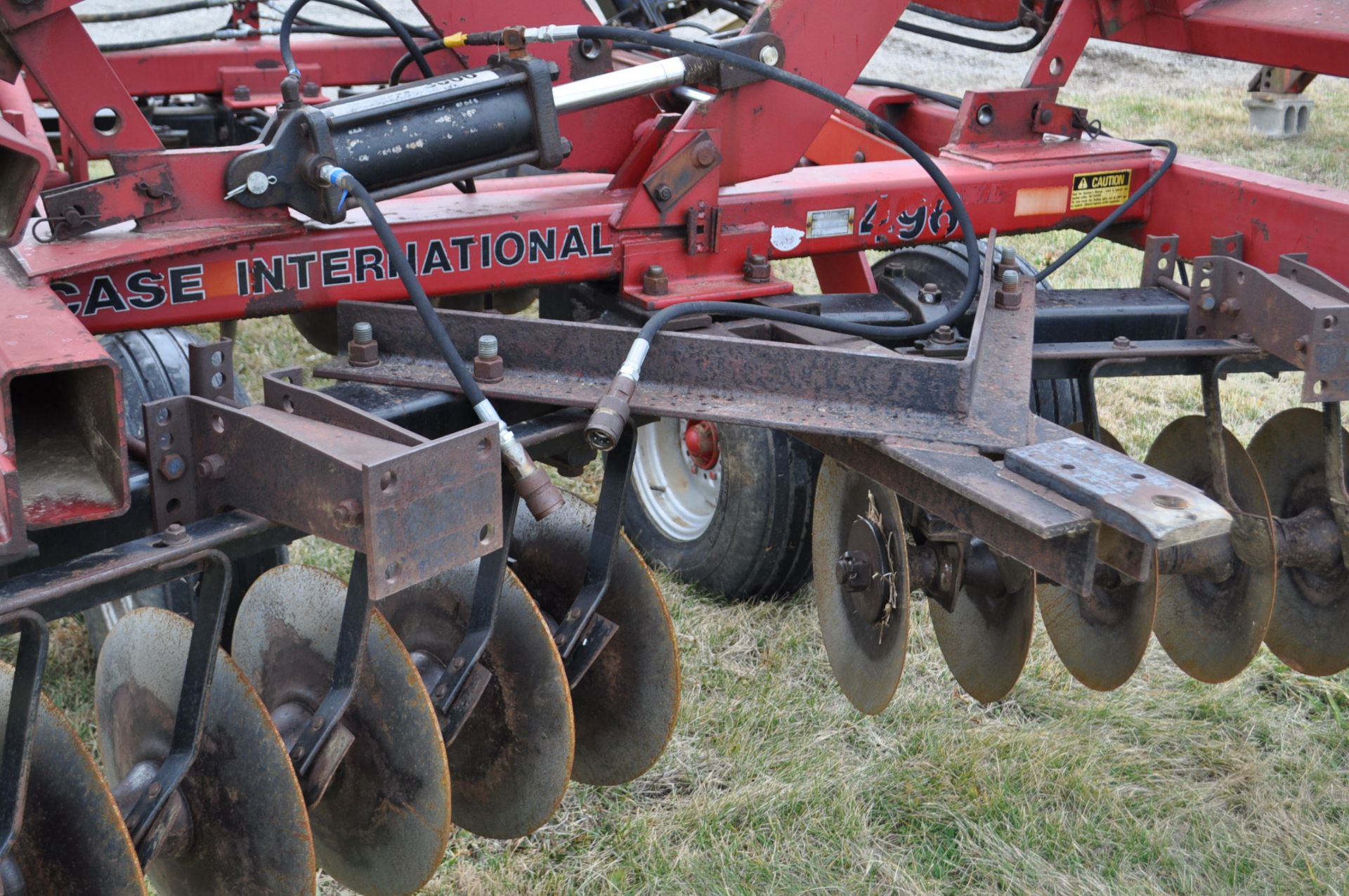 20’ Case International 496 disc harrow, 7 ½” spacing, rock flex, rear hitch, SN JAG0157188 - Image 7 of 10