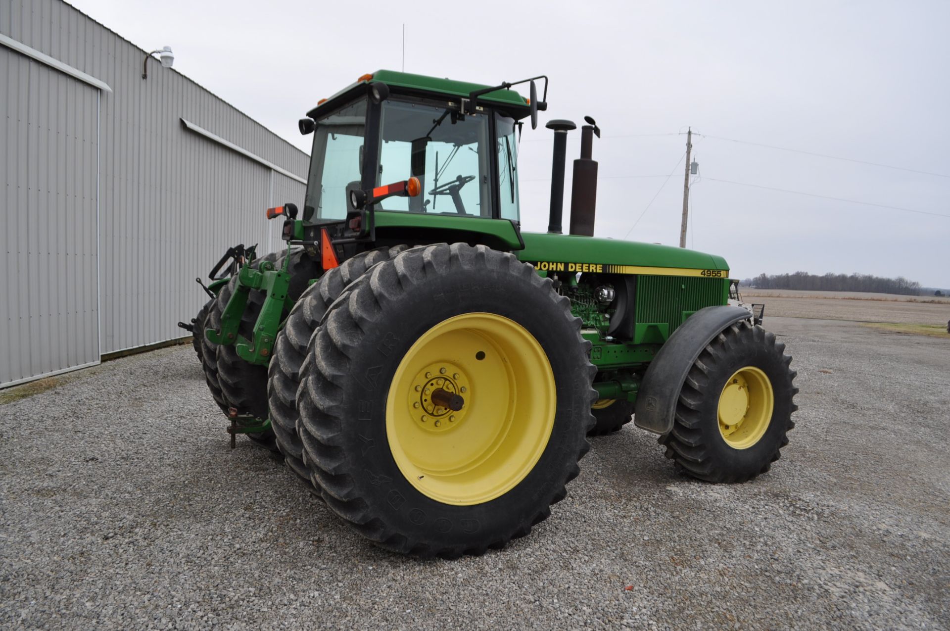 John Deere 4955 MFWD tractor, 20.8 R 42 duals, 18.4 R 26 front, 15 spd powershift, 3 hyd remotes, - Image 3 of 17