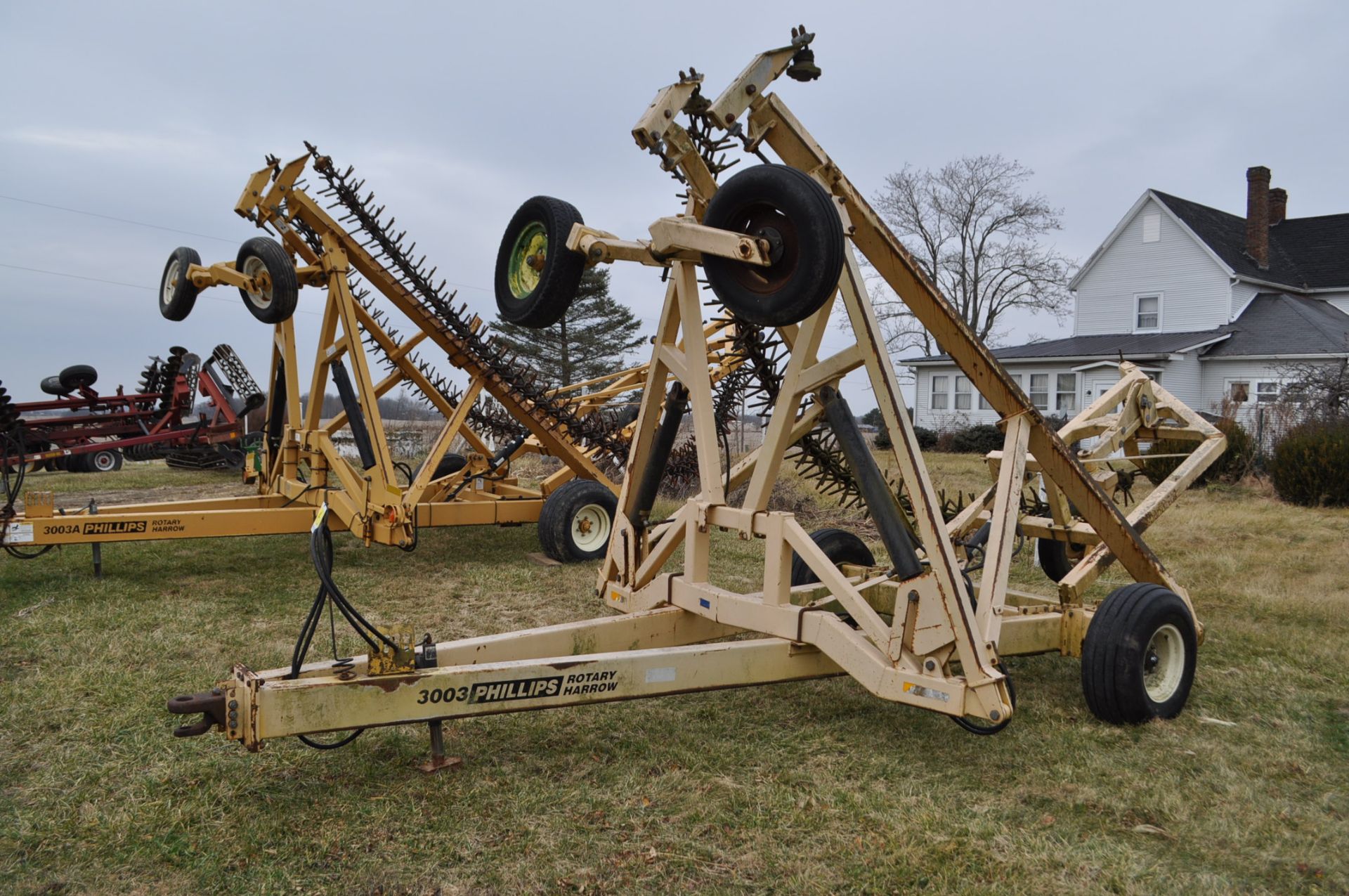 30' Phillips 3003 Rotary harrow, missing LH spiders and cable, SN 30T-99006