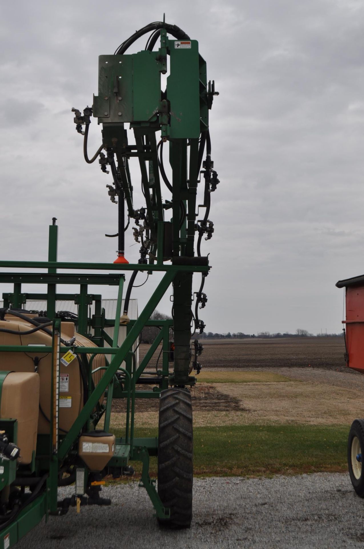 80’ Great Plains TSF 1080 pull-type sprayer, 80’ boom, 1250 gal poly tank, 100 gal rinse tank, - Image 6 of 13