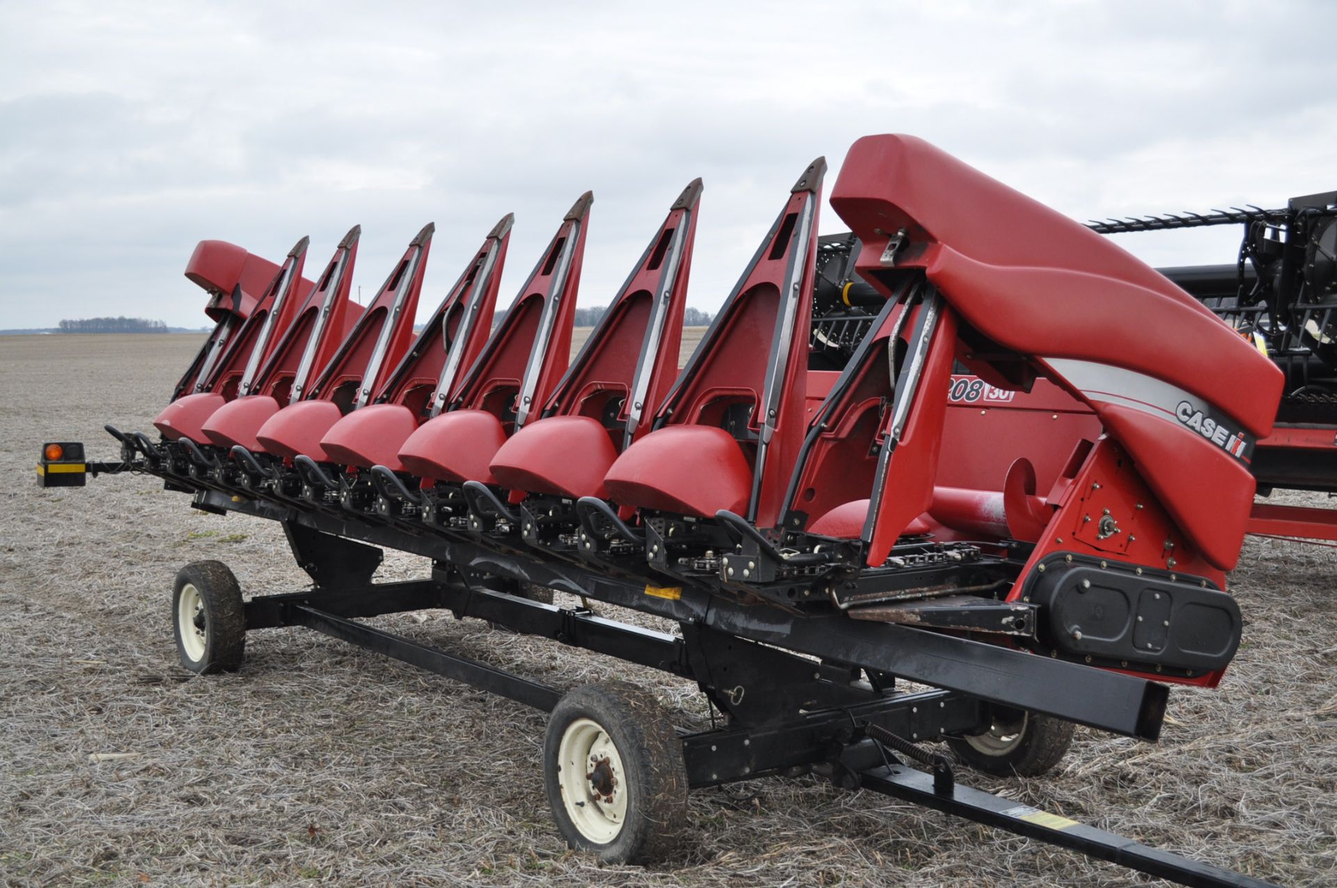 2009 Case IH 3208 corn head, poly, knife rolls, hyd deck plates, header height, SN Y9S019566 - Image 4 of 17