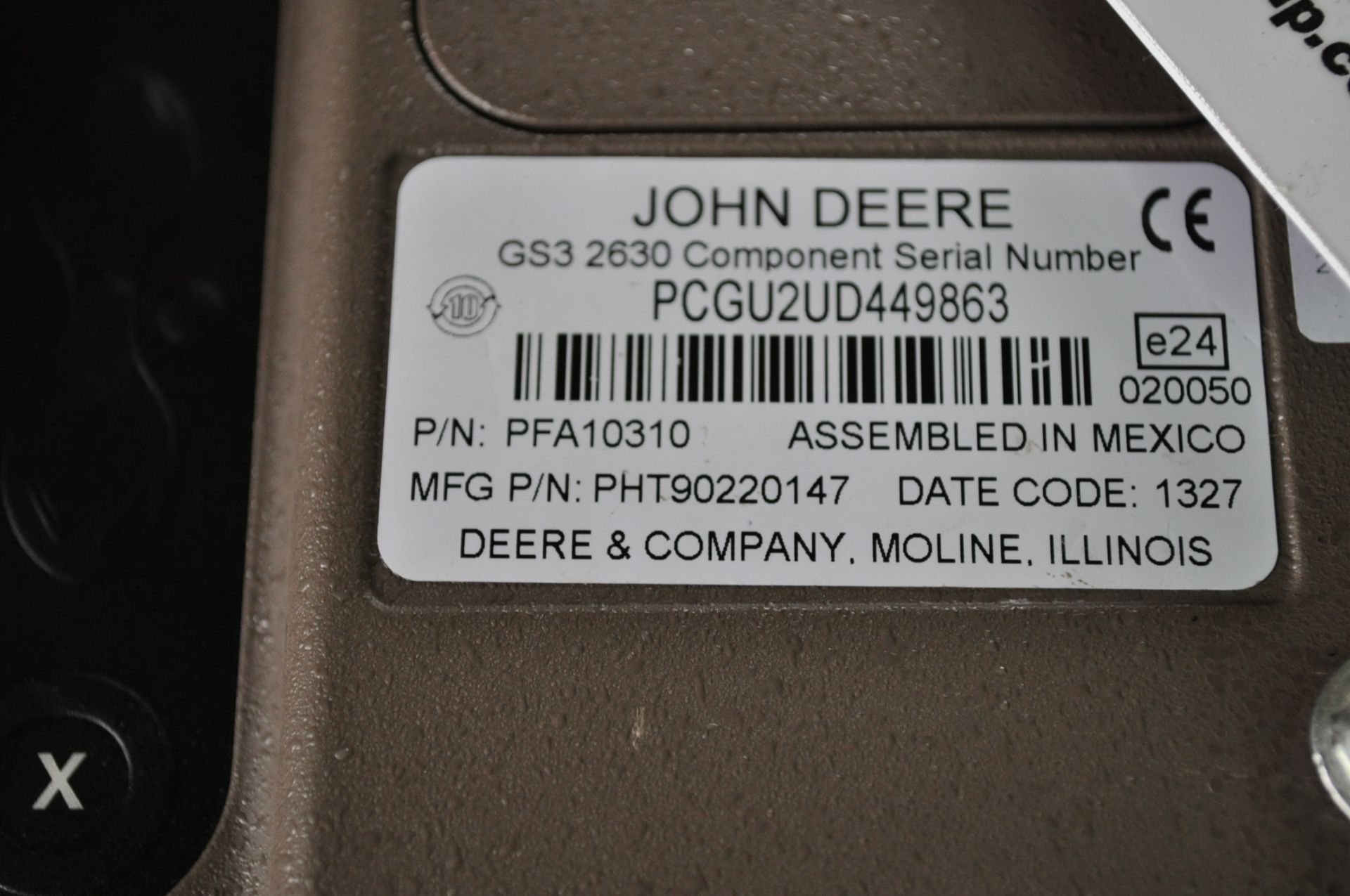 John Deere 2630 screen, Auto Trac SF1, section control, SN PCGU2UD449863 - Image 2 of 2