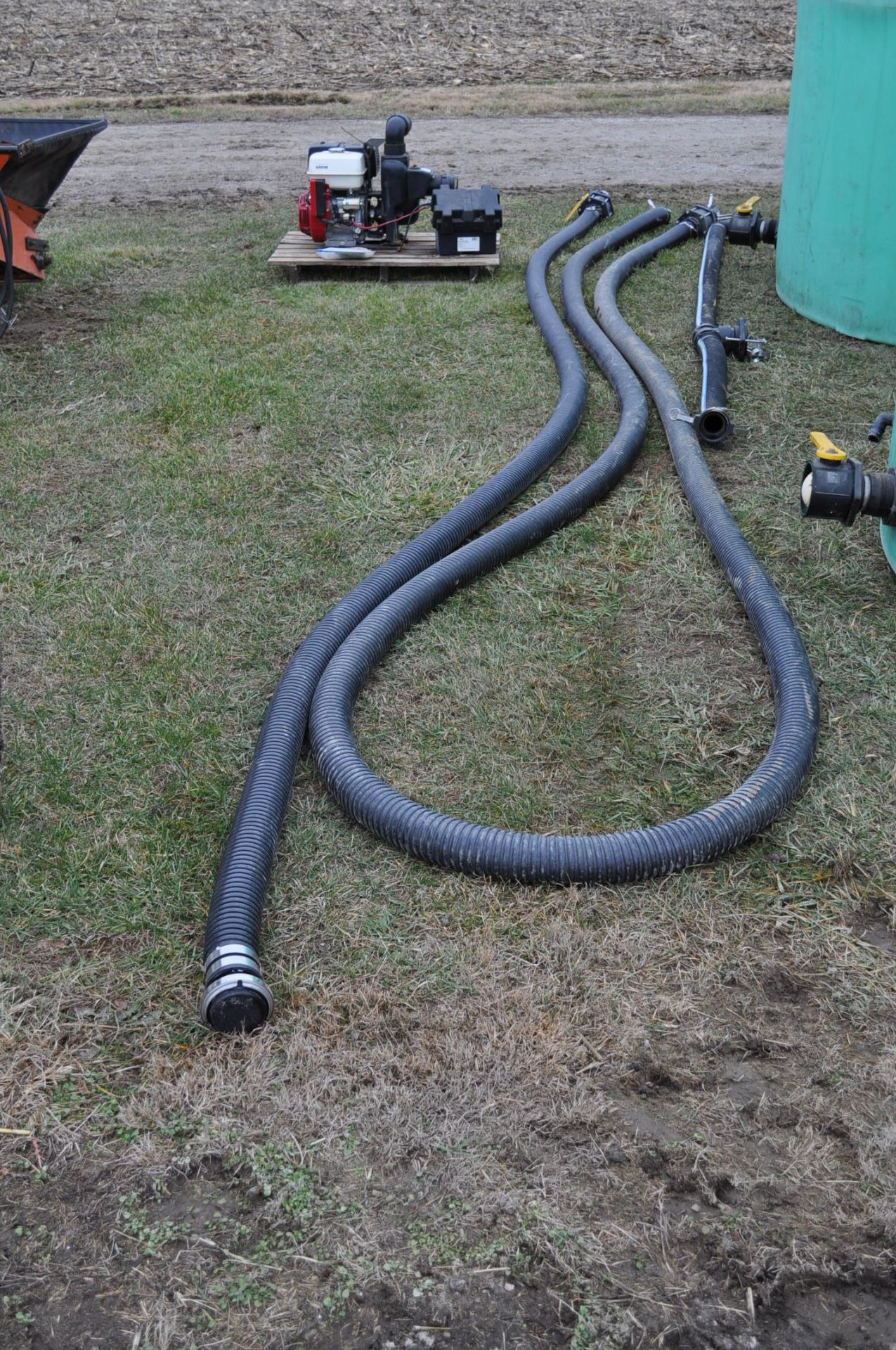 Banjo 3" cast iron pump with Honda electric start engine, 3" hose - Image 4 of 4