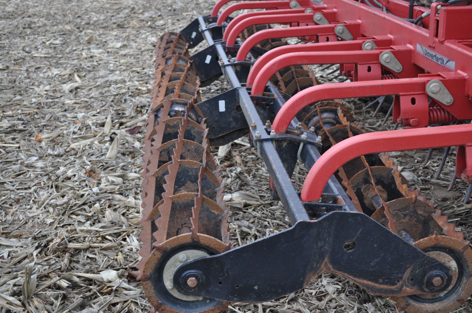 54’ Unverferth McCurdy 1225 double rolling basket, single bar harrow, hyd double fold - Image 8 of 8