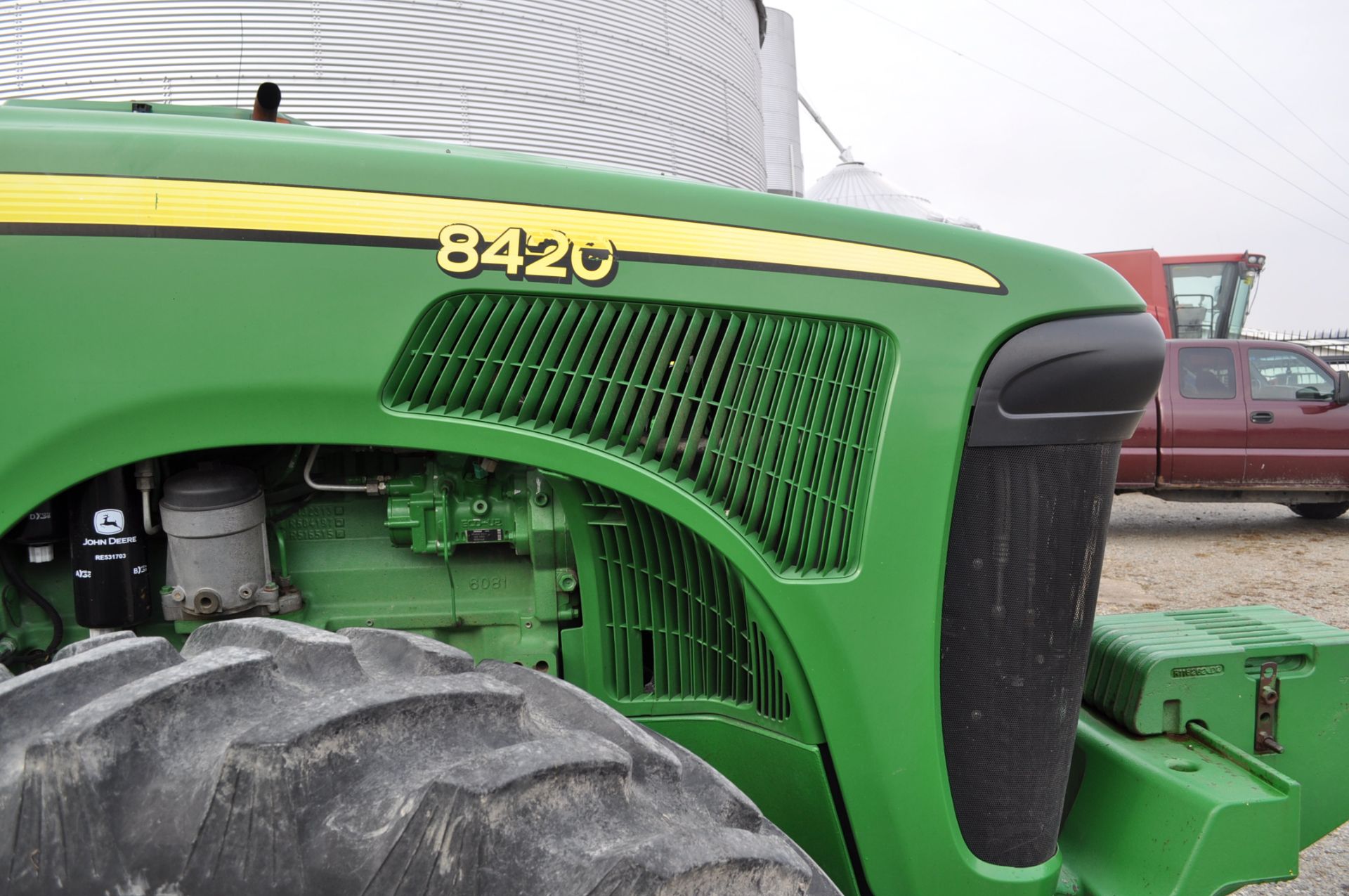 2005 John Deere 8420 MFWD Tractor, 480/80 R 46 duals, 380/85 R 34 front duals, ILS, power shift, - Image 11 of 25