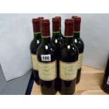 Bordeaux red wine: Lafite Barons de Rothschild Reserve Speciale Bordeaux 2000, eight 750ml