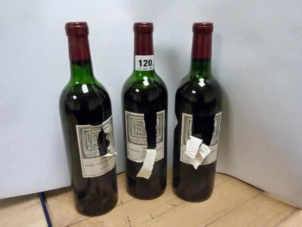 Bordeaux red wine: Berry Bros. & Rudd Chateau Chasse Spleen Moulis 1966, two 75cl bottles; also a